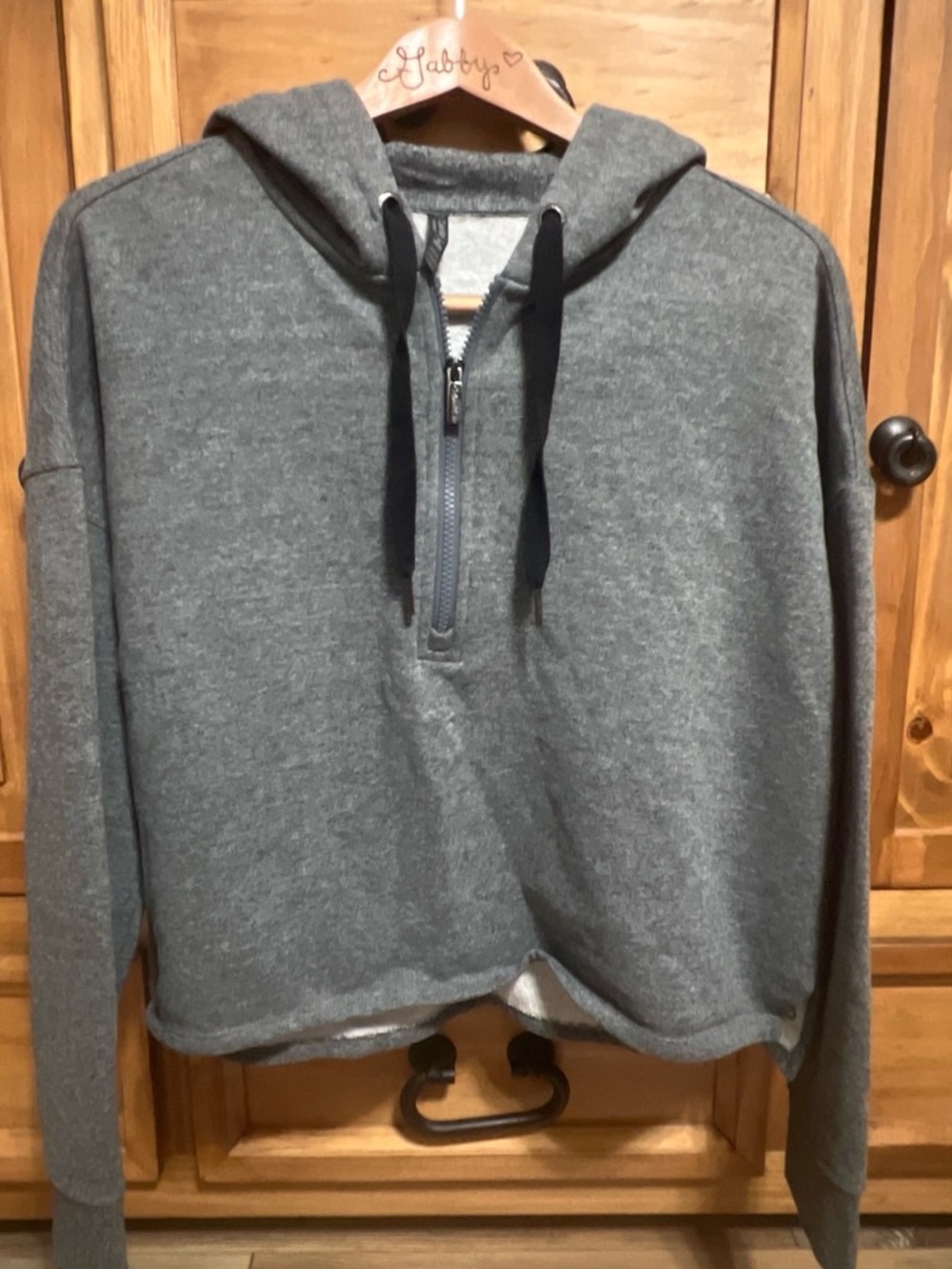 Calvin Klein Performance Gray Half-Zip Hooded Sweatshirt